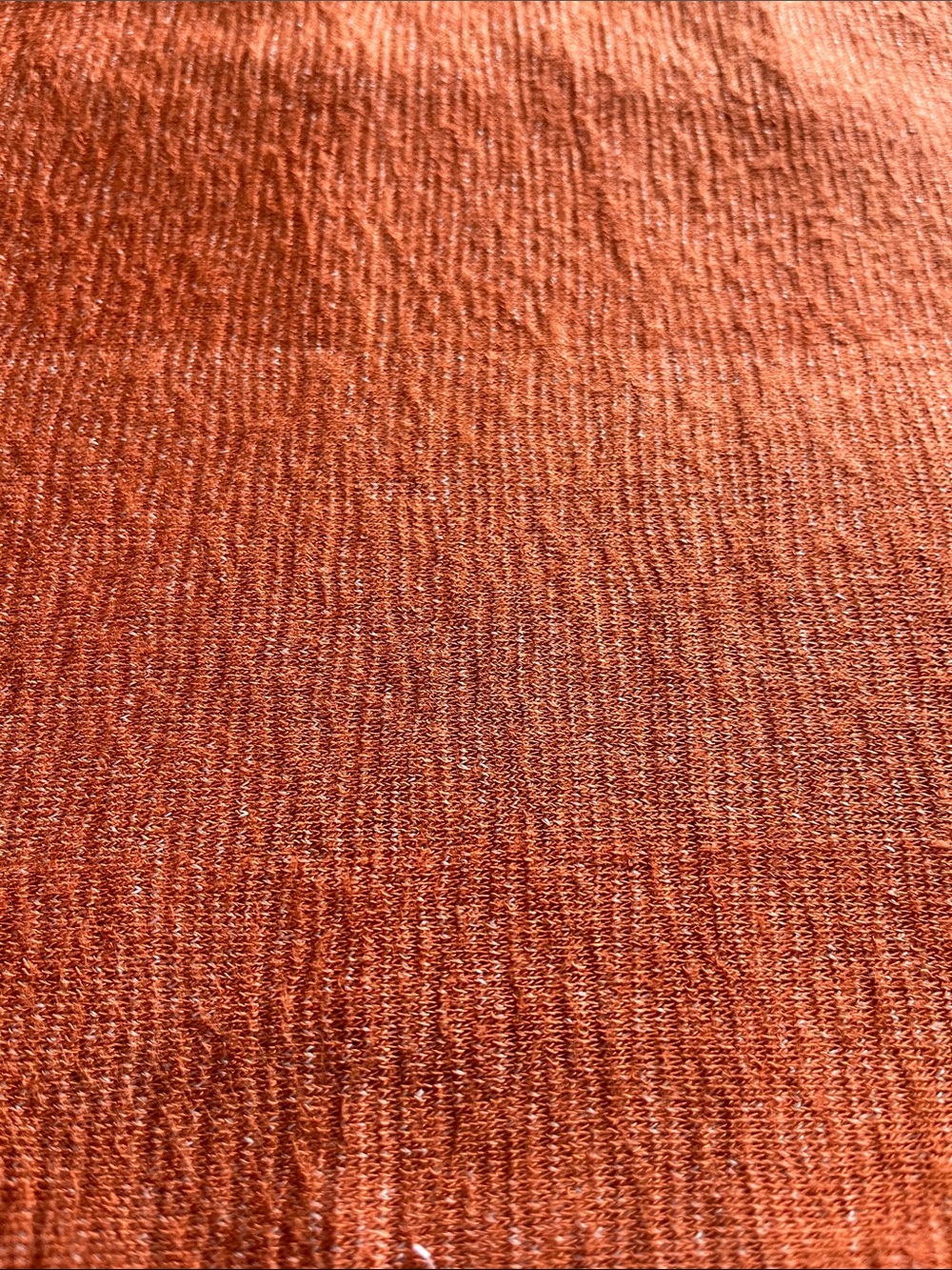 Rust Orange Lightweight Stretch Fabric By David Textiles, Inc 2 Yards - Picture 2 of 4